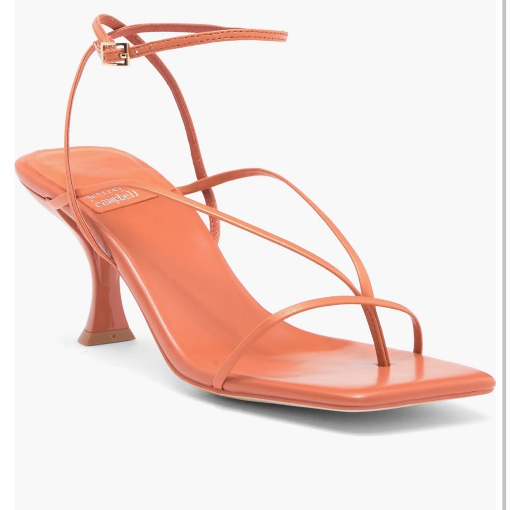 Women's Orange Coral Strappy Heels sandals 7 fluxx